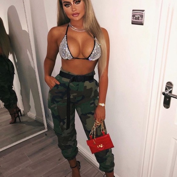 LAST ONE NEW Black Jeweled Two Piece Bikini - Picture 9 of 15